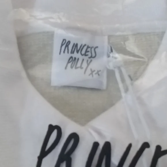 #18❤️ NEW WITH TAGS PRINCESS POLLY LAINEY MINI DRESS IN SAGE & WHITE - Picture 5 of 6